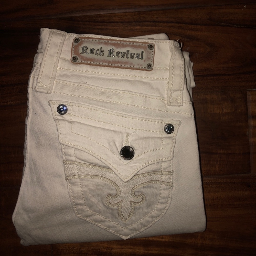Rock Revival White Jen Straight 28